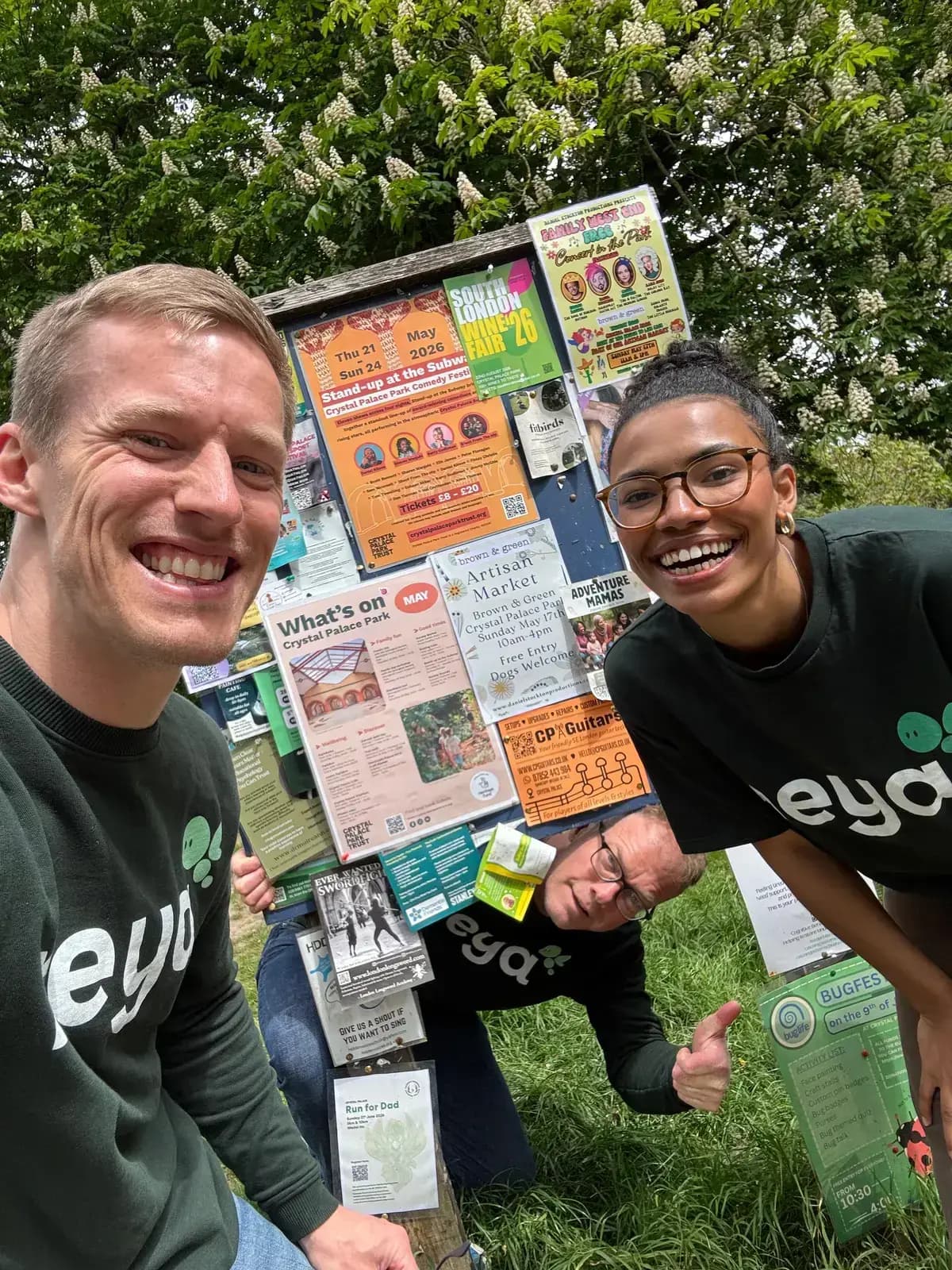 A founder out and about locally